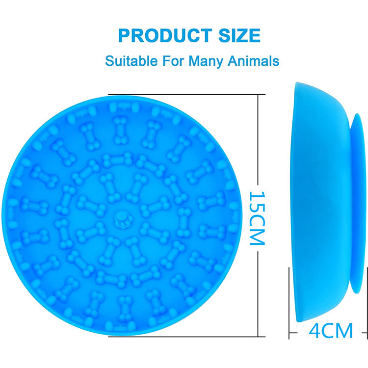 Silicone pet bowl anti-choking pet slow food bowl dog supplies silicone pet slow food bowl