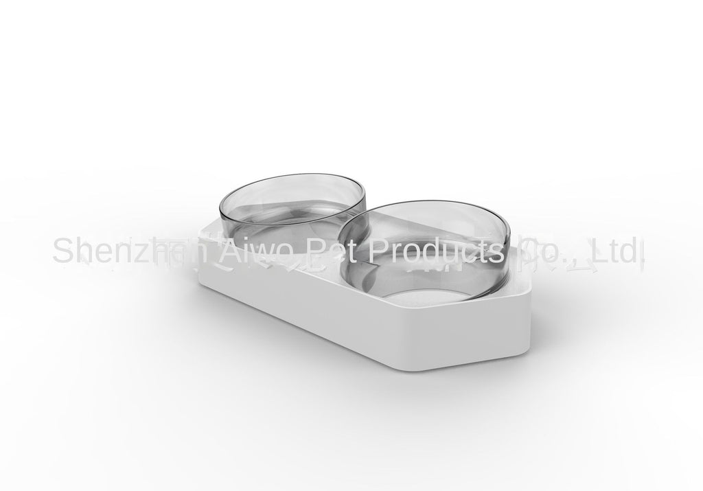 Hexagonal double bowl automatic pet bowl feeder cat water dispenser cat basin dog bowl cat bowl cat supplies water dispenser