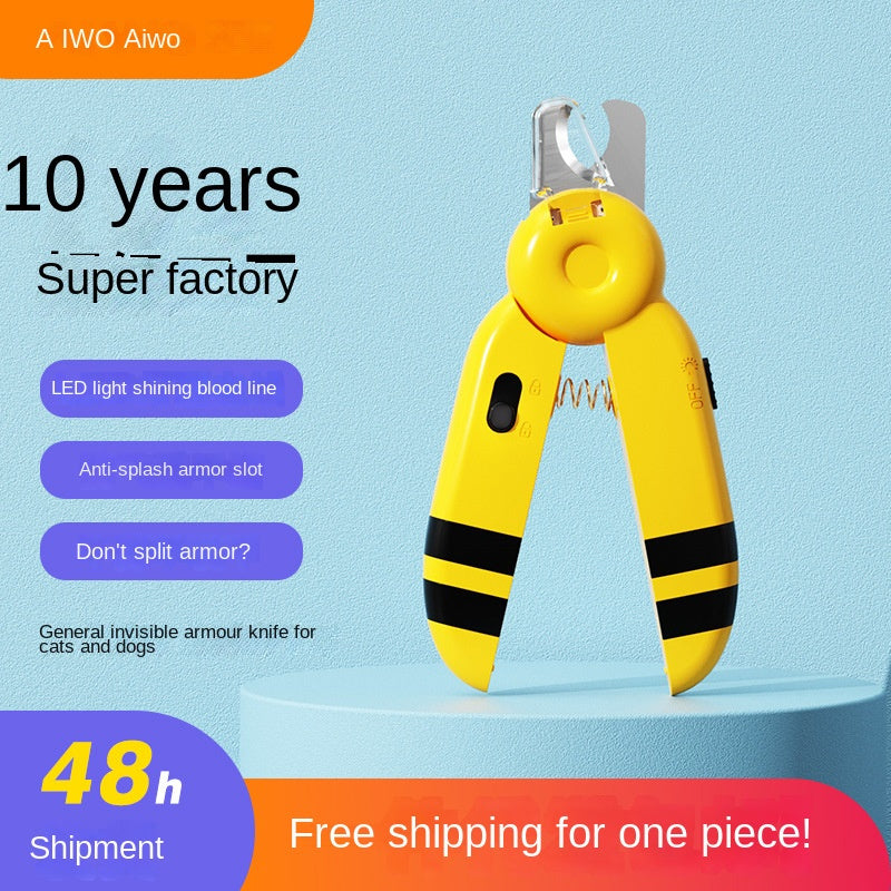 Ai Wo Cat Nail Clipper Pet Nail Knife Dog Nail Pliers Electric Nail Grinder Pet Supplies One Piece Shipping