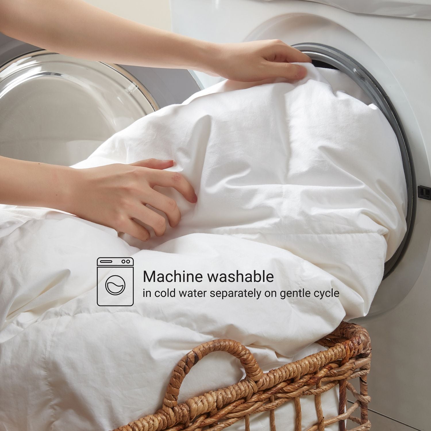 1 PC King/Cal King 100% Cotton Shell Comforter