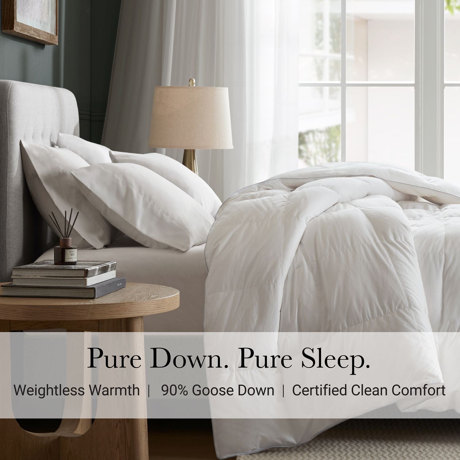 1 PC King/Cal King 100% Cotton Shell Comforter