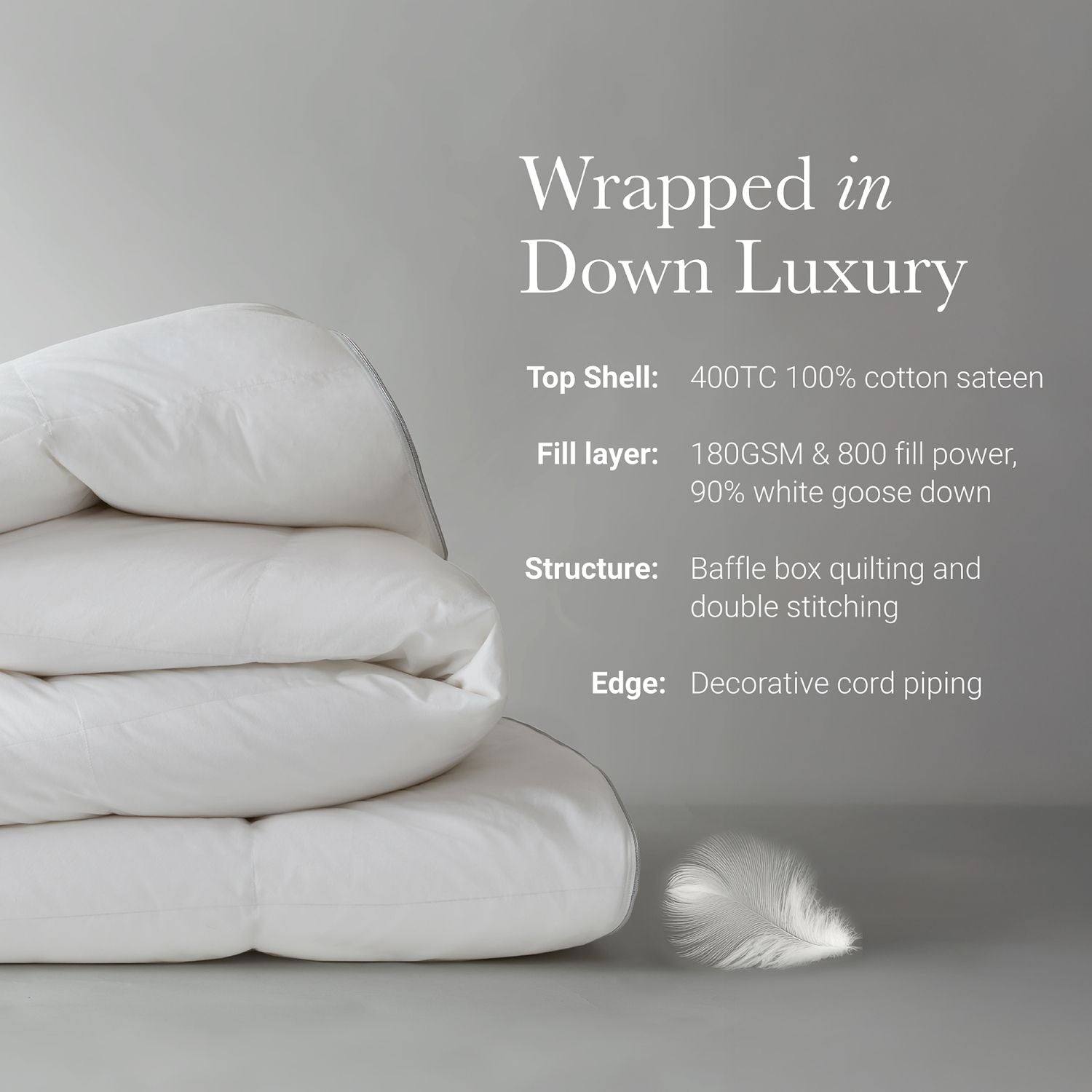 1 PC Full/Queen 100% Cotton Shell Comforter