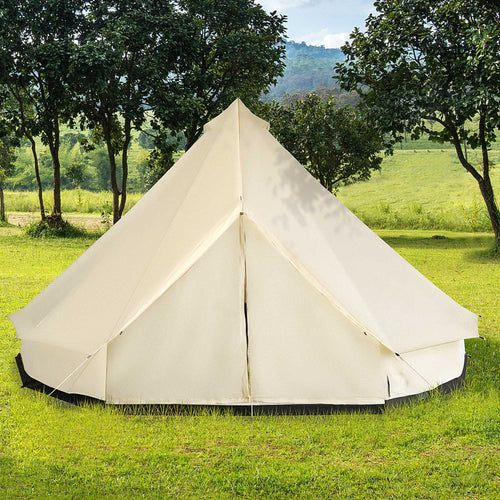 16.5' Large Family Tent 10 Persons Waterproof Teepee Bell Tents Hunting Camp Huge Four Season