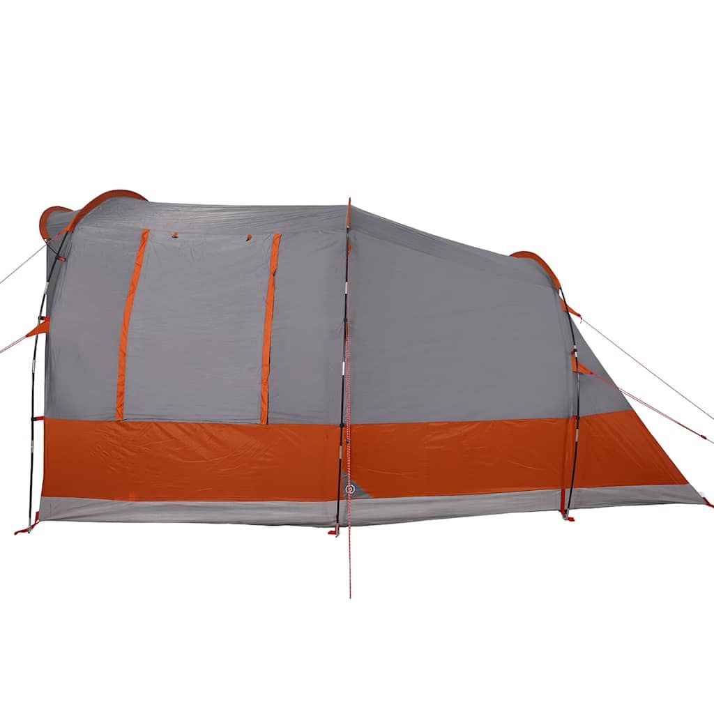 Camping Tent Tunnel 3-Person Gray and Orange Waterproof