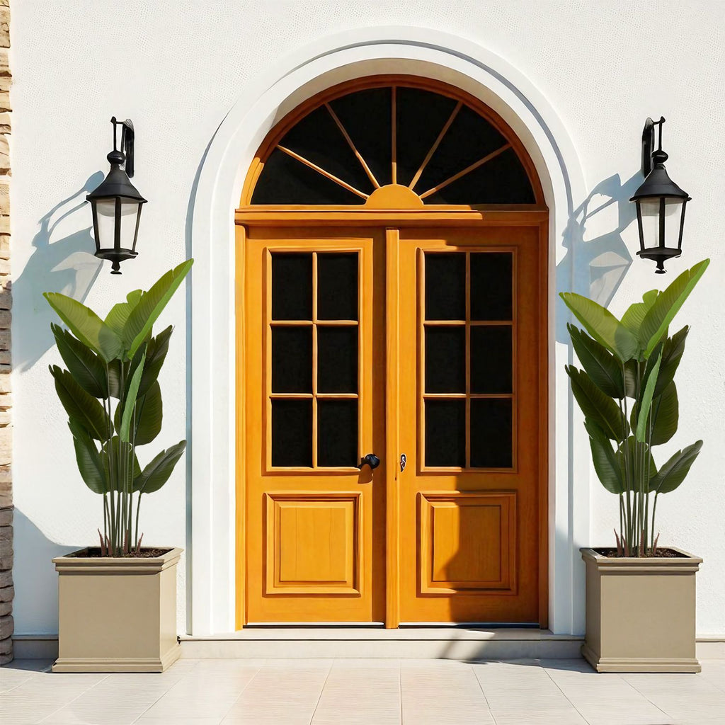 Artificial Bird of Paradise Plant, 5.2ft Tall Faux Tropical Palm Tree in Pot for Indoor or Outdoor Home, Office, or Garden Decoration, 2pcs/set