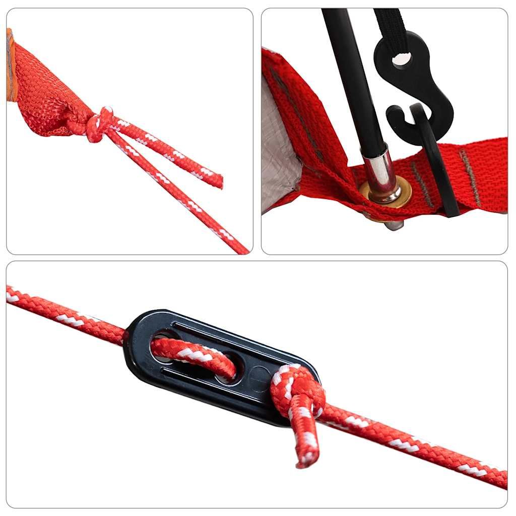 Camping Tent Tunnel 1-Person Gray and Orange Waterproof