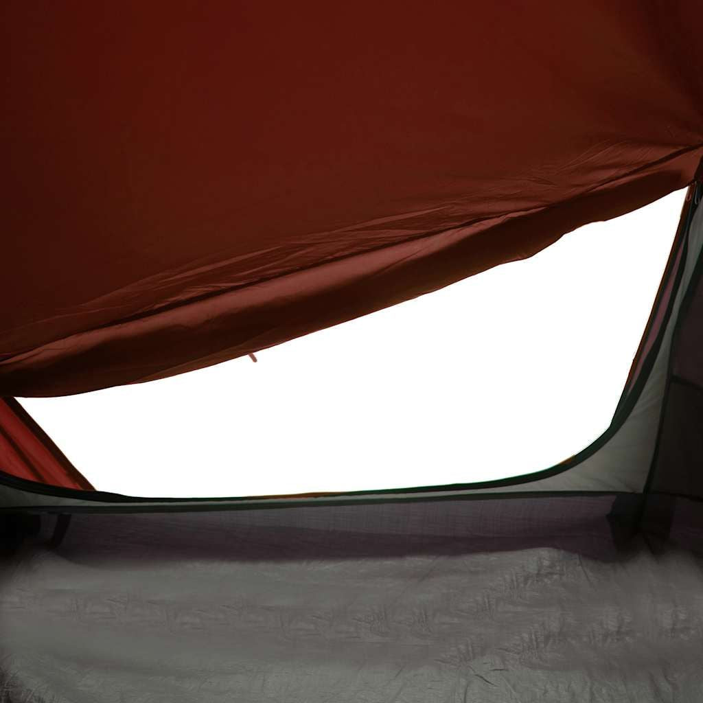 Camping Tent Tunnel 1-Person Gray and Orange Waterproof