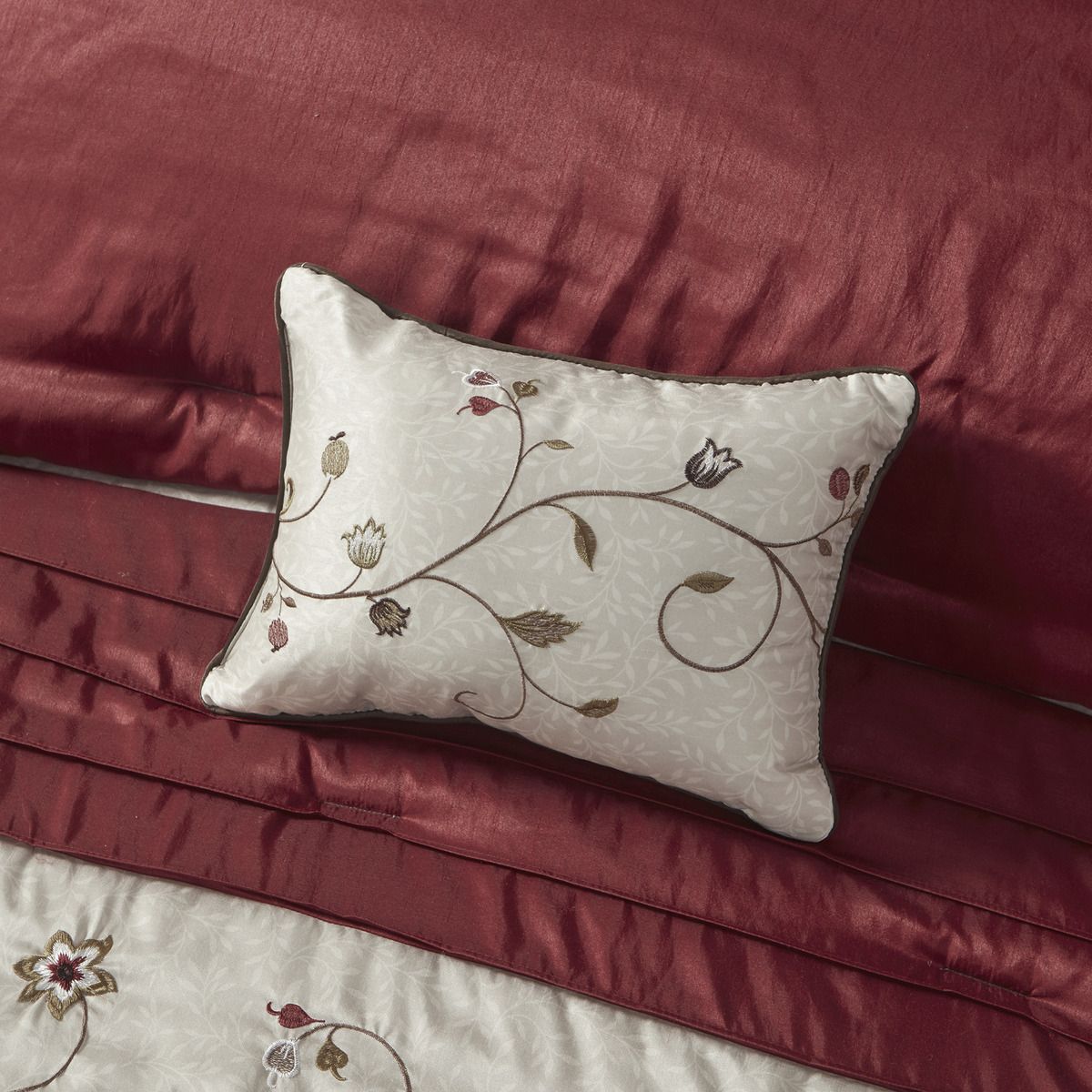 Embroidered 7 Piece Comforter Set