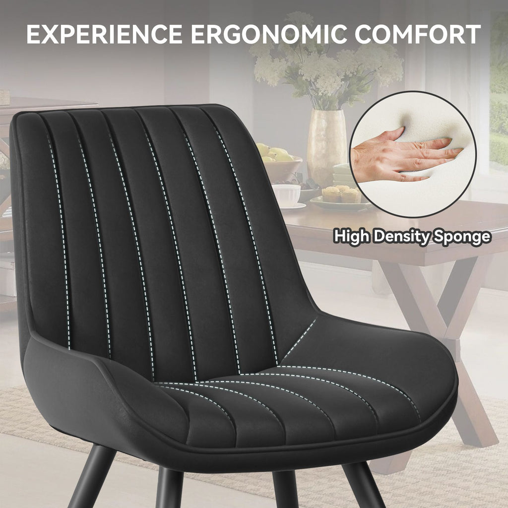 2-piece or 4-piece dining chair sets, suitable for use in dining rooms, living rooms and offices