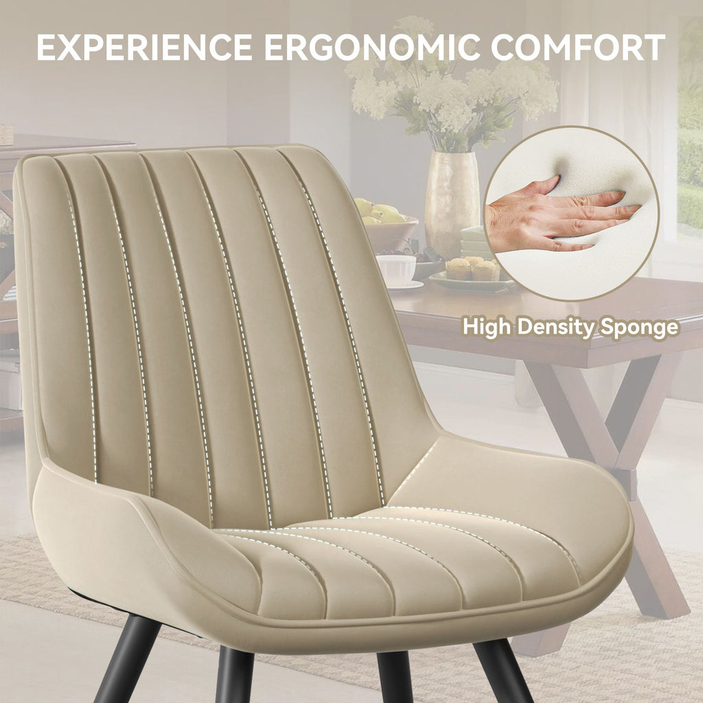 2-piece or 4-piece dining chair sets, suitable for use in dining rooms, living rooms and offices