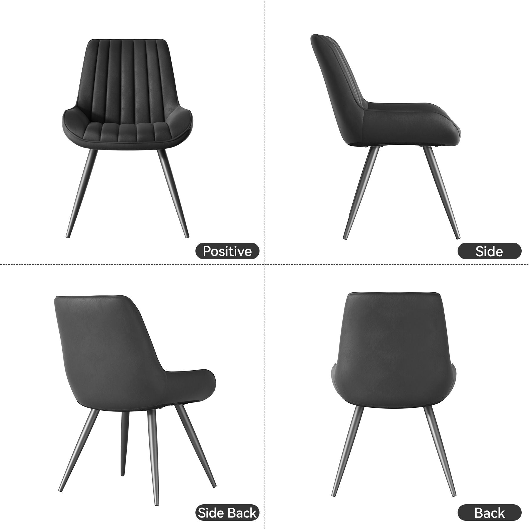 2-piece or 4-piece dining chair sets, suitable for use in dining rooms, living rooms and offices
