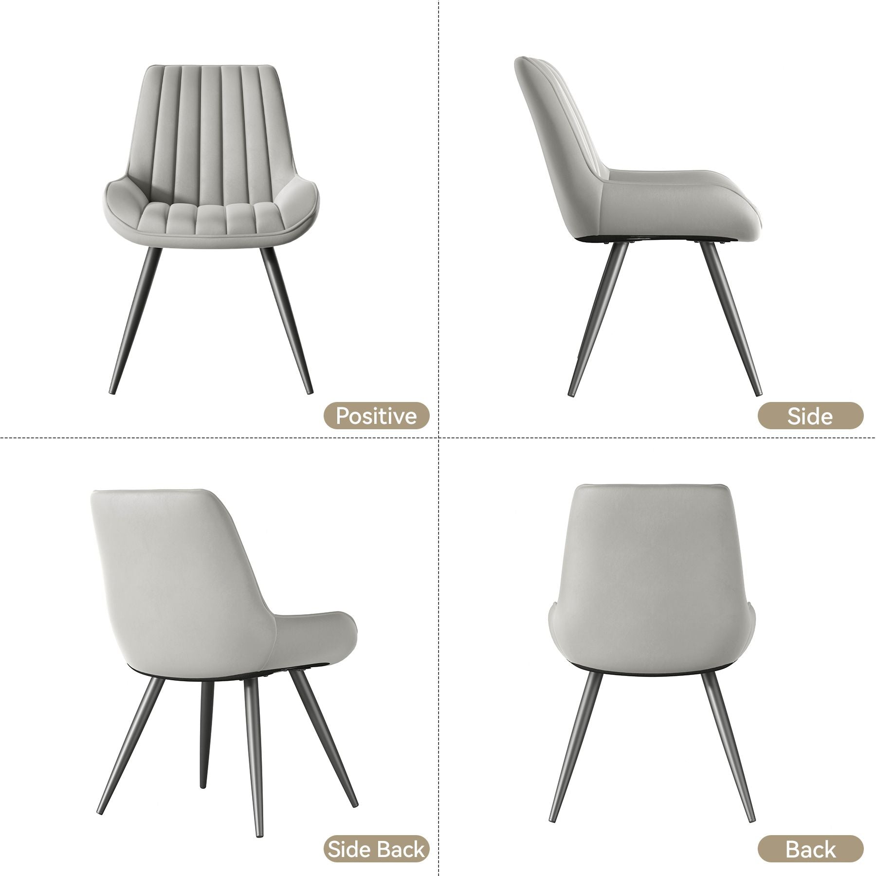 2-piece or 4-piece dining chair sets, suitable for use in dining rooms, living rooms and offices