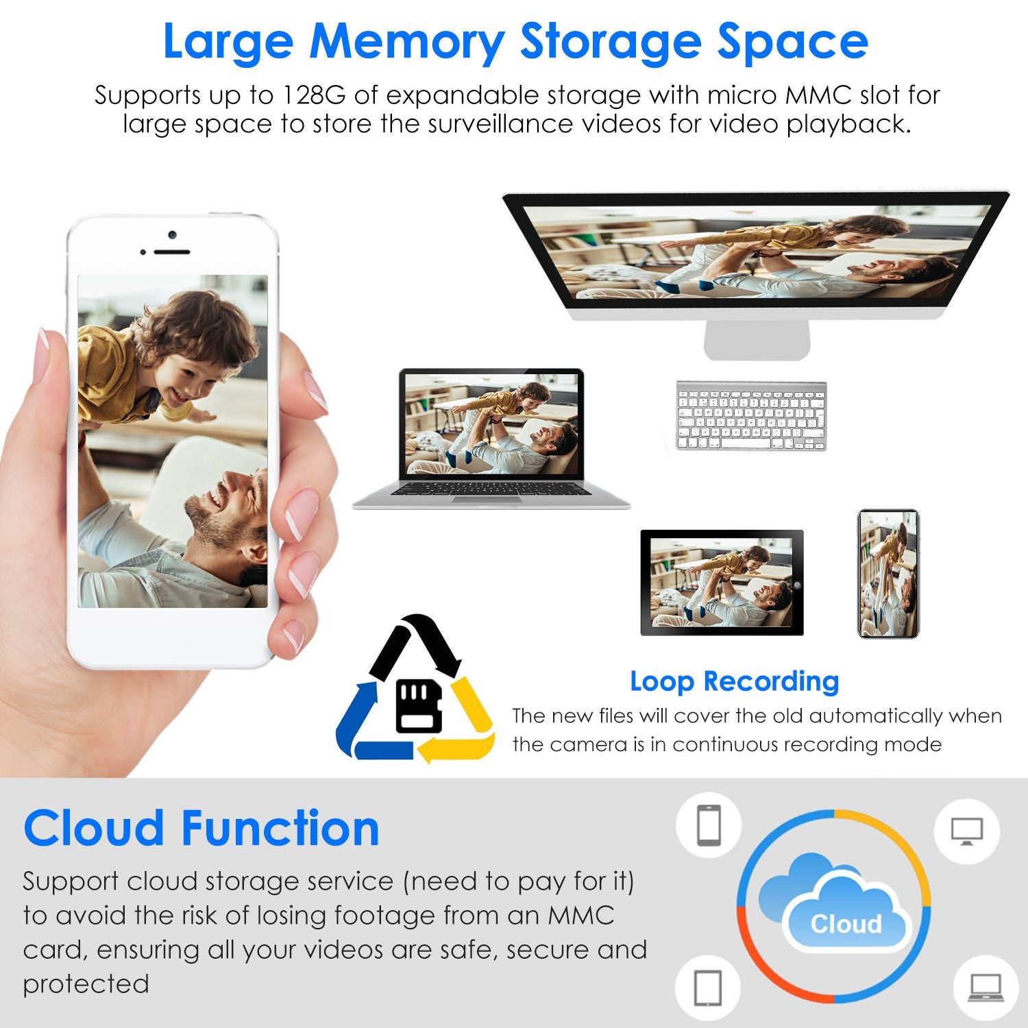 E27 WiFi Bulb Digital Camera 1080P FHD WiFi IP Pan Tilt Security Surveillance Camera with Two-Way Audio Night Vision Motion Detection Function APP Control