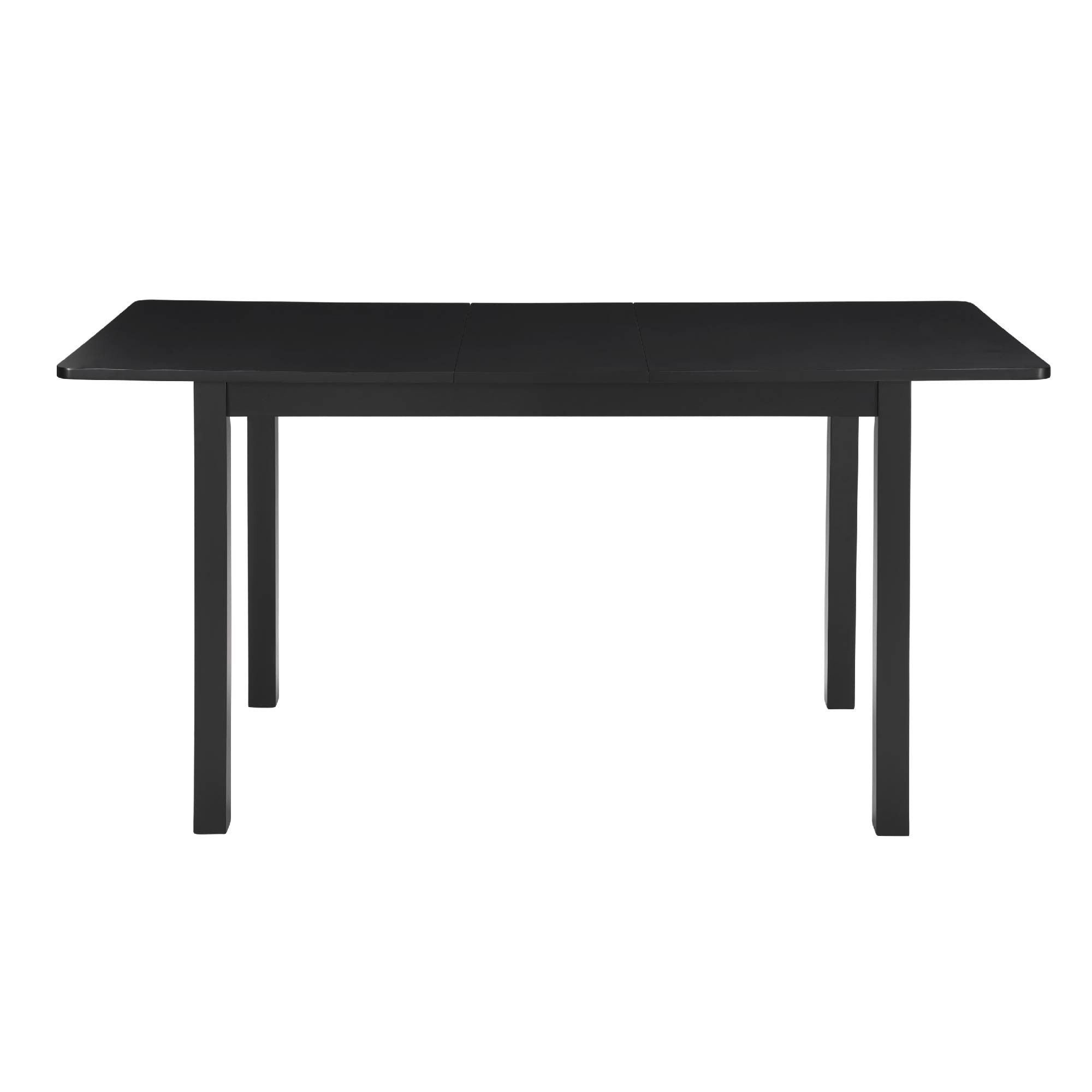 59'' Extendable Dining Table, Modern House Dining Room Table for 4-8, Wooden Kitchen Table , Dining Room, Working Office, Home Living Room Furniture for Small Space, Black