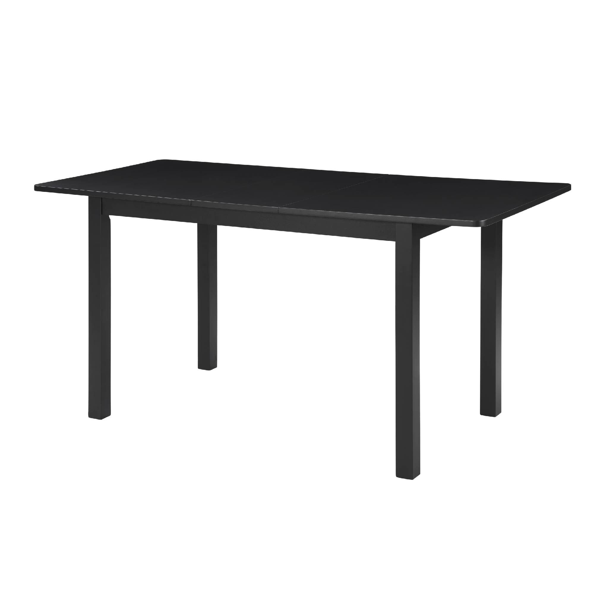 59'' Extendable Dining Table, Modern House Dining Room Table for 4-8, Wooden Kitchen Table , Dining Room, Working Office, Home Living Room Furniture for Small Space, Black