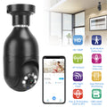 E27 WiFi Bulb Digital Camera 1080P FHD WiFi IP Pan Tilt Security Surveillance Camera with Two-Way Audio Night Vision Motion Detection Function APP Control